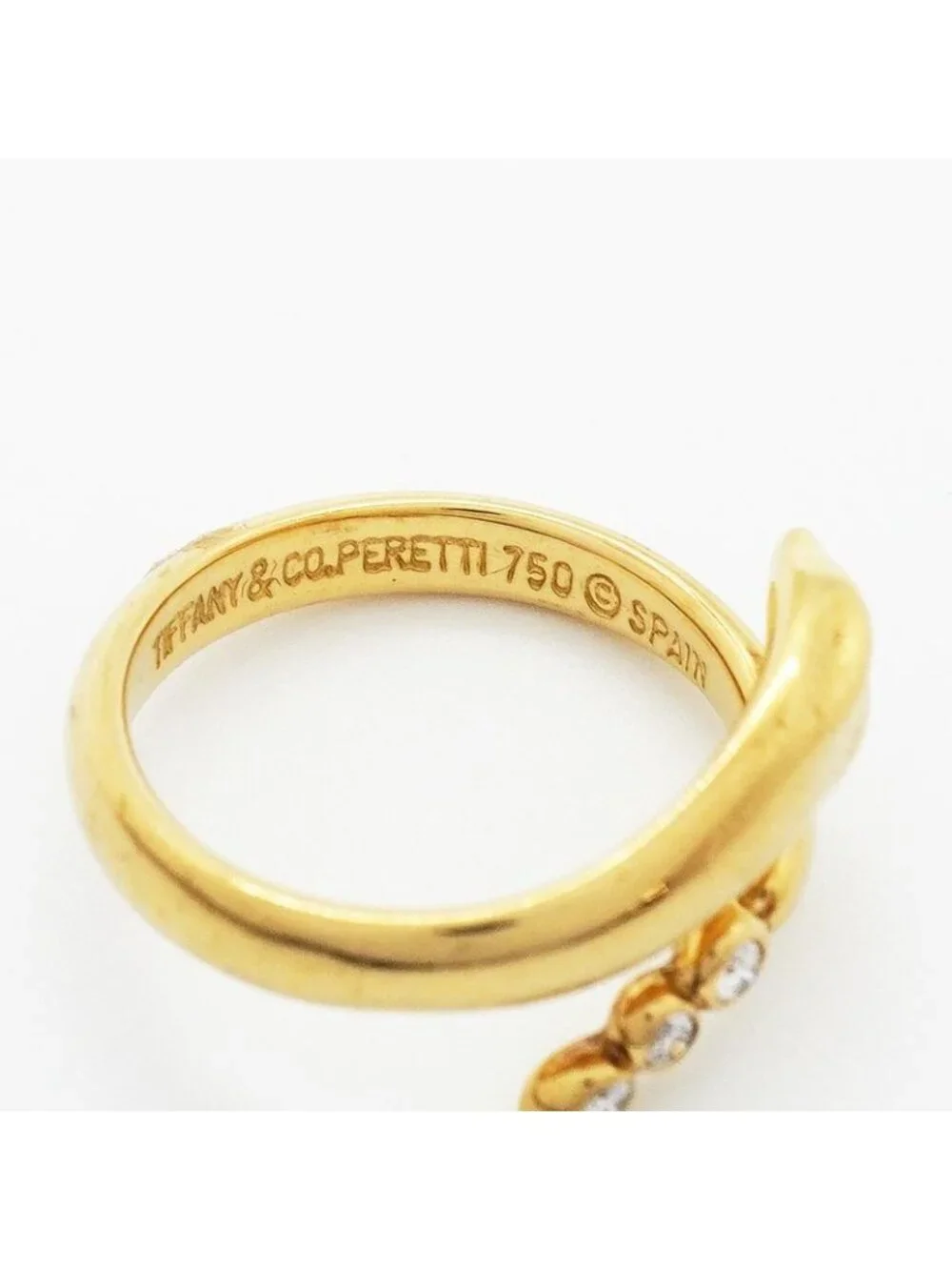 Tiffany & Co Ring Snake 18k Yellow Gold Diamond